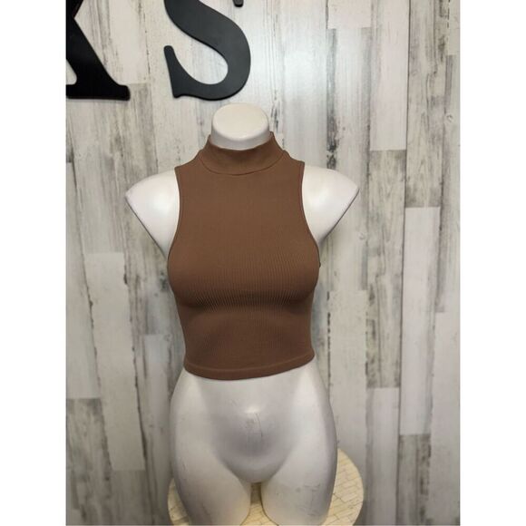 Zara Brown tank top blouse size XSmall - Picture 2 of 7